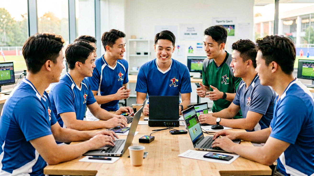 必一运动B-Sports体育爱好者社区场景，球迷共同观赛讨论